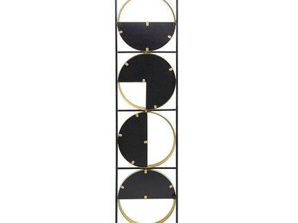 Eclectic Styling Metal Beaded Wall Mirror With Contemporary Design For Bedroom, Liveroom & Entryway