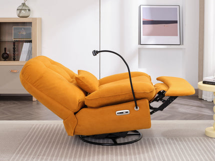 Power Recliner Swivel Glider USB Charger With tooth Music Player, Sleep, Working, Game And Leisure