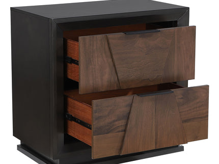 Houston - 2 Drawer Nightstand - Walnut