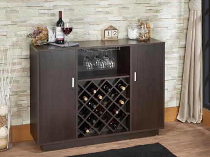 Hazen - Wine Cabinet - Espresso