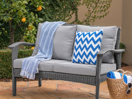 Honolulu - Loveseat - Gray / Silver