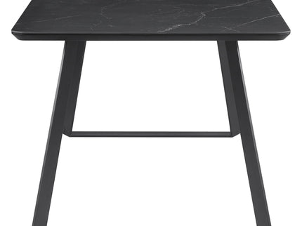 Smith - Rectangular Top Dining Table With 3 Drawers - Black