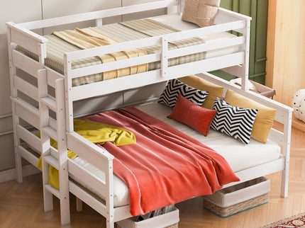Detachable Design Bunk Bed With Ladder
