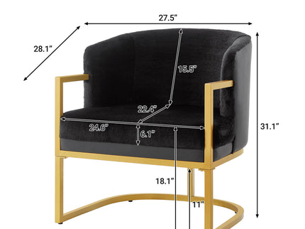 Upholstered Reading Accent Armchair For Living Room