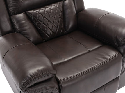 Home Theater Seating Manual Recliner Chair With Led Light Strip For Living Room