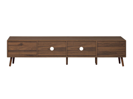 76" TV Stand, Entertainment Center With Storage Cabinets, TV Media Console Table For Living Room - Natural