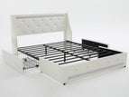 White / Full / 2 Drawers
