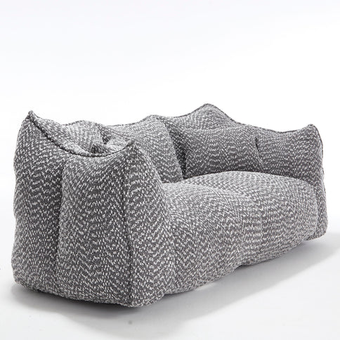Comfortable Dual Beanbag Chair With High Resilience Foam Core For 2 People