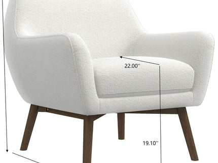 Panom - Lounge Chair - Brown / White