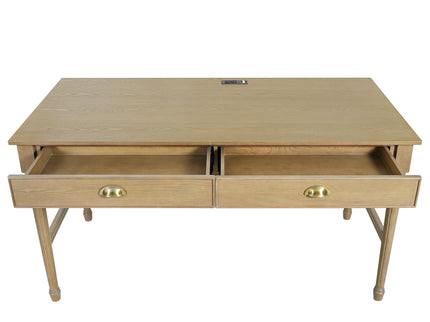 Modern Writing Desk With Drawers For Home Office