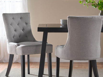 Contemporary Cheney Dining Chair Set With Tufted Design