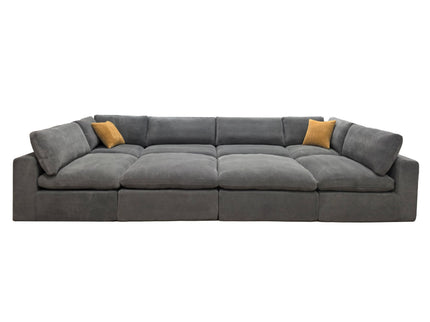Custom Configuration Modular Sectional & Toss Pillows
