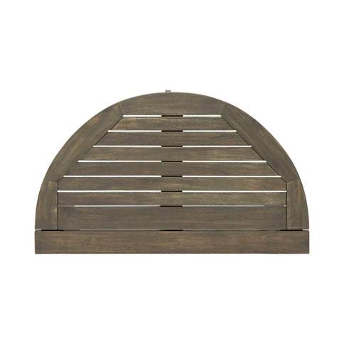 Outdoor 3 Piece Half Round Folding Bistro Set