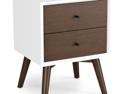 Caroline - Mid-Century Modern Style Night Stand 2 Drawer