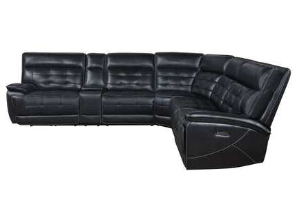 Hayden - Dual Power Reclining Sectional Sofa - Black