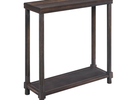Narrow Side End Tables With Shelf (Set of 2)