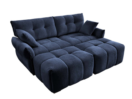 Sofa Set With Ottoman And Pillows, Textured, High Resilience Cushions