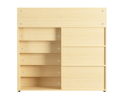 Bookshelf And Toy Storage Organizer, 4 Tier Bookcase With Display Stand For Playroom