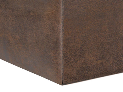 Rockwood - Upholstered Cube Storage Ottoman With Tray