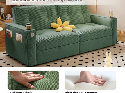 2 In 1 Convertible Sofa Bed For Living Rooms