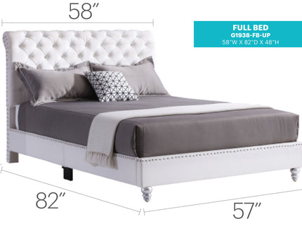 Elegant Transitional Upholstered Bed