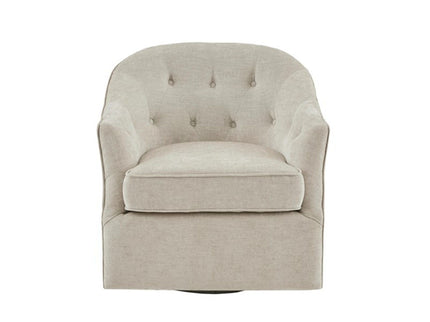 Calvin - Swivel Chair With 360 Degree Rotation - Beige
