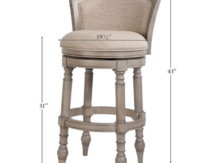 Barrel Back Stool With Swivel