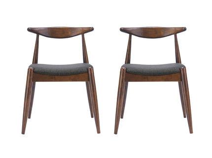 Dining Chairs With Ergonomic Backrest & Comfort Cushions (Set of 2)