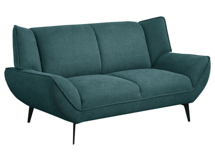Logan - Flared Arm Loveseat Lounge Sofa - Teal Blue