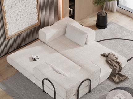 3 Seat Folding Floor Couch & King Size Bed Mattress