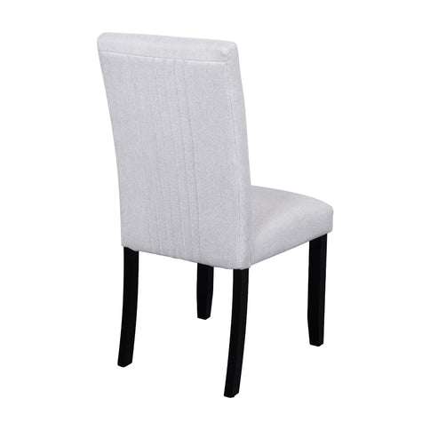 5 Piece Round Dining Table Set, Modern Dining Table And 4 Upholstered Chairs For Dining Room