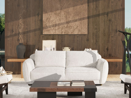 Sharon - Puffy Arm Sofa - Alpaca Off-White