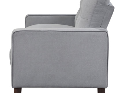 Harvey - Tufted Loveseat With Track Arm Design