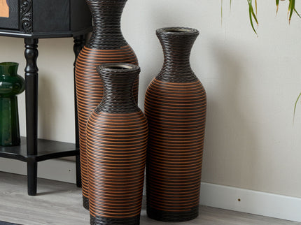 Classic And Neat Floor Vase, High Independent Flower Stand (Set of 3)