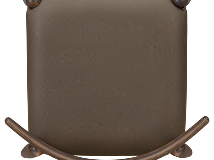 5 Piece Dining Set With 1 Table And 4 Upholstered Chairs - Brown / Walnut