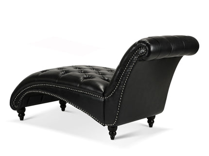 Tufted Armless Chaise Lounge