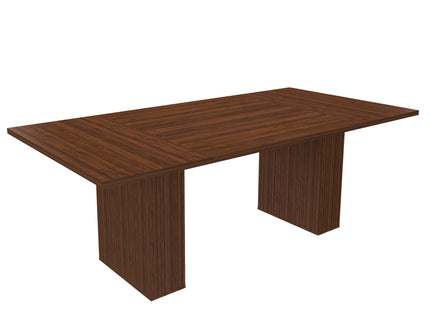 Rectangular Dining Table With Storage Base - Walnut