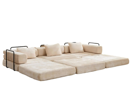 Convertible Floor Sofa Bed, Boneless Modular Sectional Sofa For Living Room