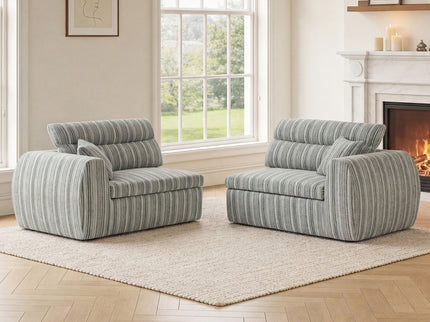3 Seater, Couch With Throw Pillows For Living Room