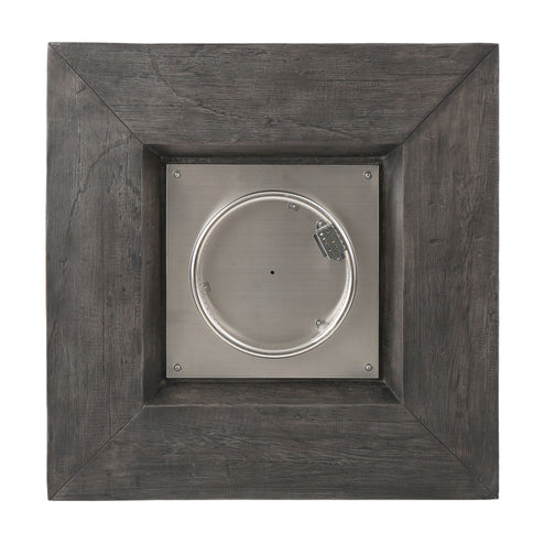 Anchorage - Wood Square Fire Pit 40, 000 Btu - Gray