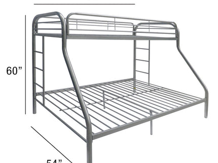 Tritan - Twin / Full Bunk Bed - Silver