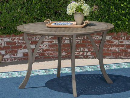Hermosa - Outdoor Acacia Wood Table Circular Design