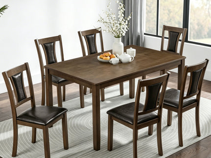 Modern Dining Table Set With Upholstered Chairs