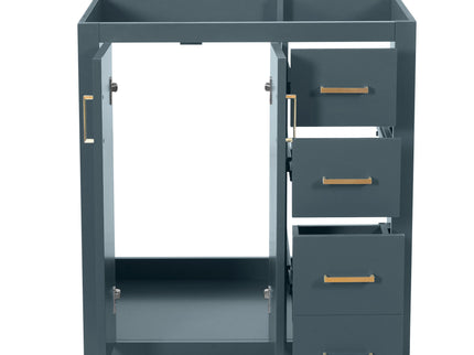 Retro Style Bathroom Vanity With 3 Drawers & Soft-Closing Doors