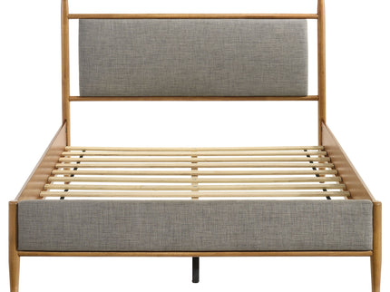 Panel Platform Bed With Upholstered Headboard And Footboard