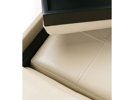 Avalon - 5 Piece Storage Ottoman, Contemporary
