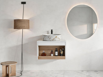 Floating Bathroom Vanity With Vessel Sink