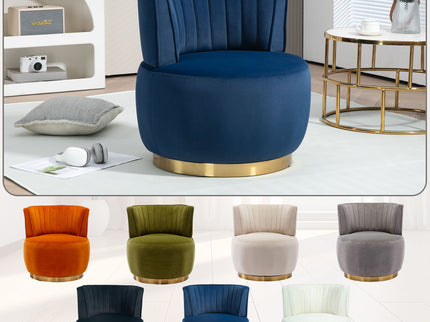 360 Degree Swivel Cuddle Barrel Accent Sofa Chair