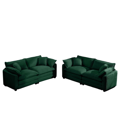 Elegant Oversized Sectional Sofa Set With Deep Seats And Flexible Layout