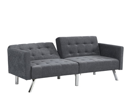 Futon Sofa Bed Convertible Folding Lounge Couch, Armrests